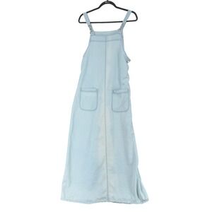 Directives Light Wash Denim Maxi Vintage Dress Women's Size Medium Pockets